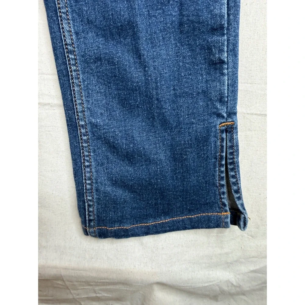 Zara High Rise Straight Leg Jeans size 2 Blue